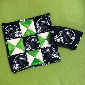Seattle Seahawks Potholder and Coffee Cozy